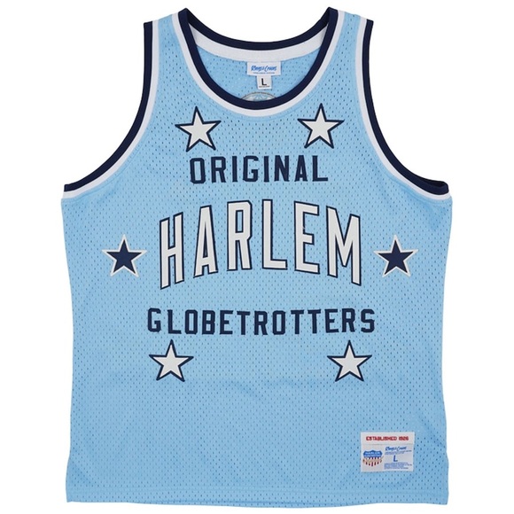 NEW Curly Neal Harlem Globetrotters Throwback Swingman Jersey (Light Blue) - Picture 2 of 3